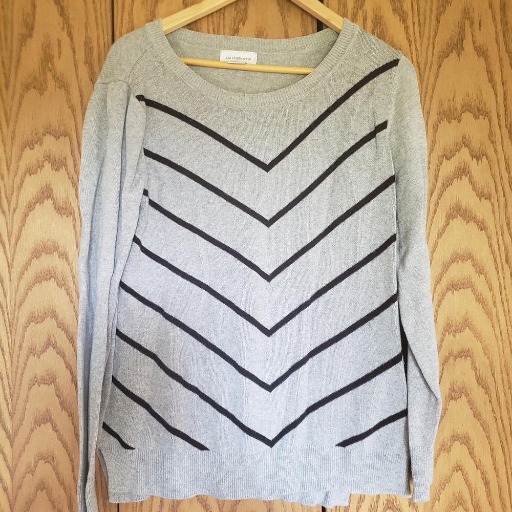 Gray Stripped Sweater